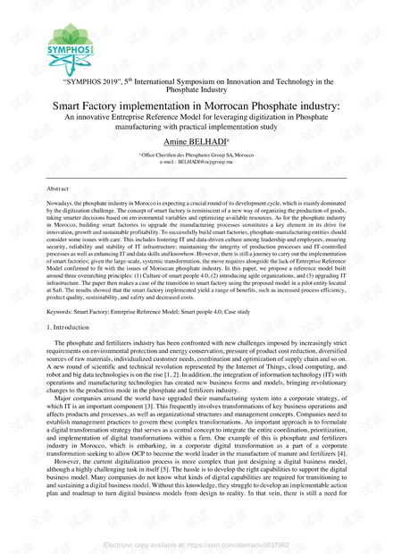 morrocan磷酸鹽行業的智能工廠實施 研究論文資源 csdn文庫